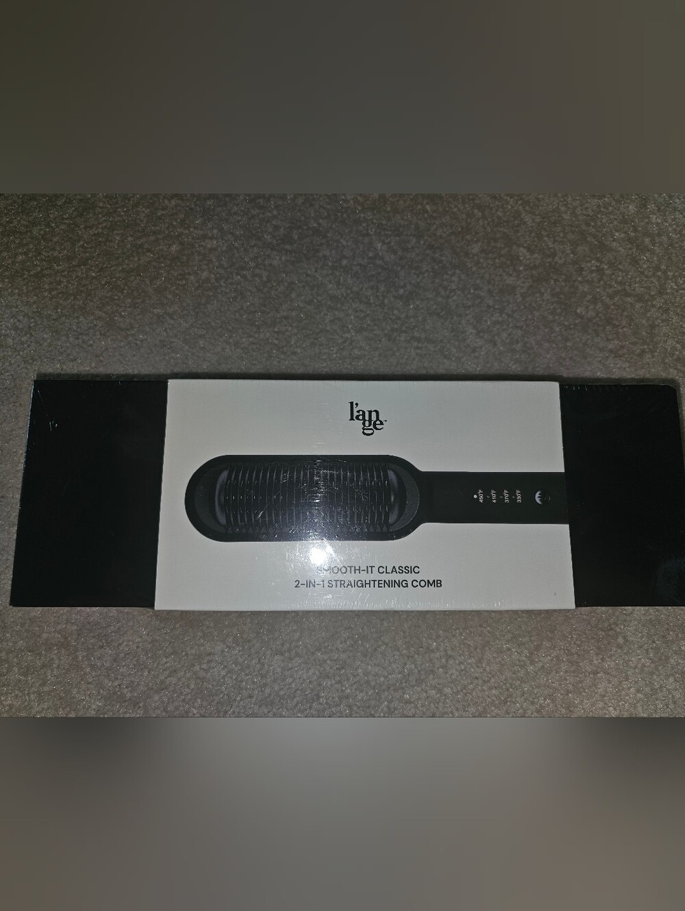 Lange 2-in-1 Straightening Comb - Black
